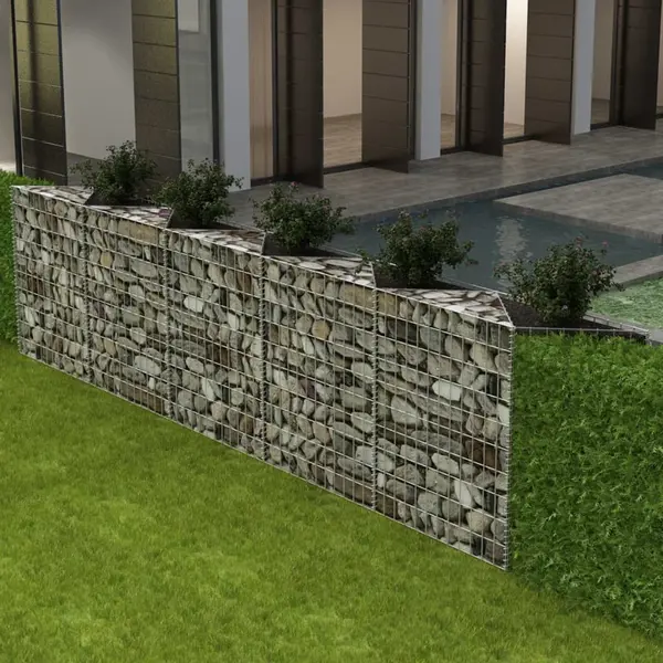 Gossi cos gabion, 300 x 30 x 100 cm, otel galvanizat