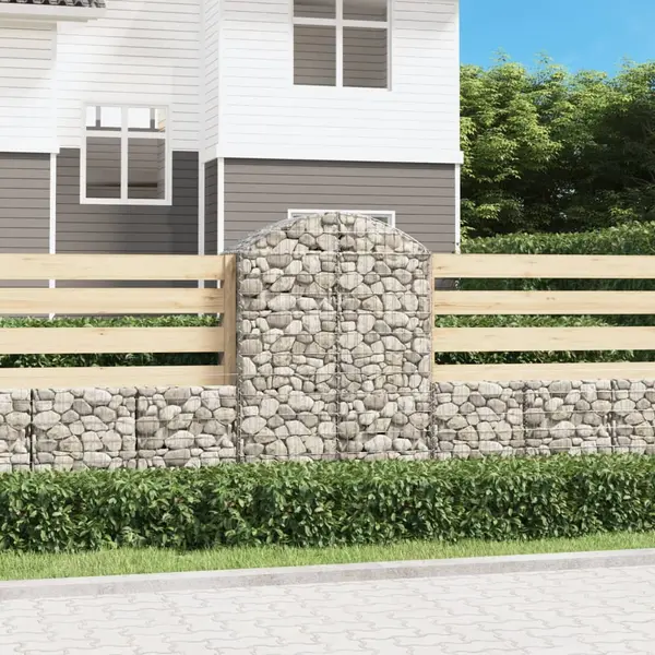 Gossi cos gabion arcuit, 100x50x140/160 cm, fier galvanizat