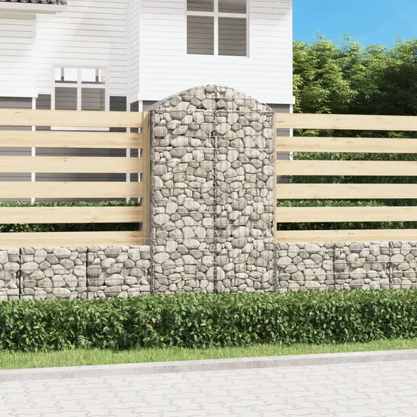 Gossi cos gabion arcuit, 100x50x180/200 cm, fier galvanizat
