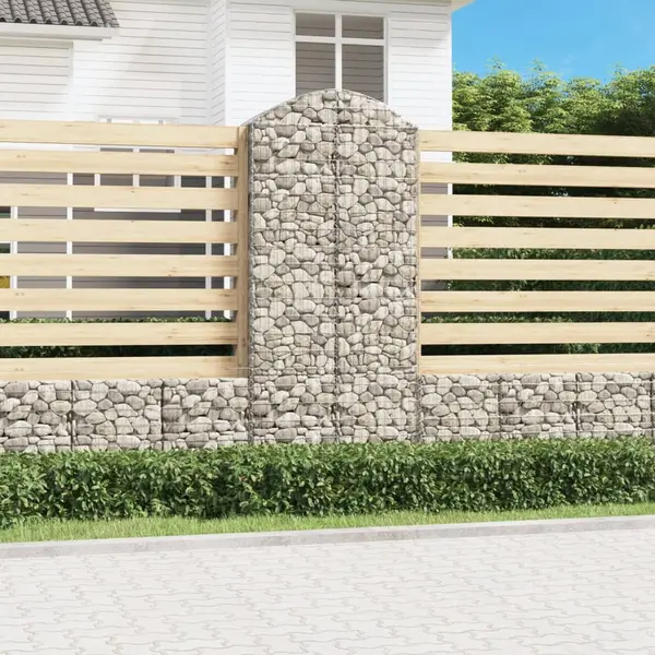 Gossi cos gabion arcuit, 100x50x220/240 cm, fier galvanizat