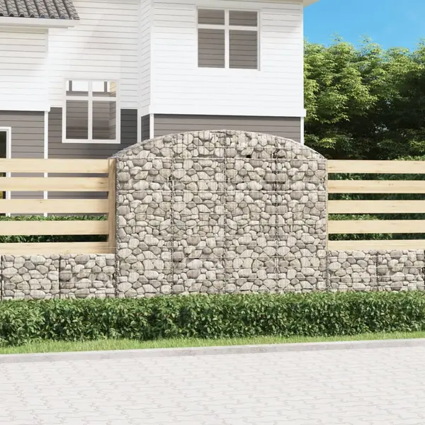 Gossi cos gabion arcuit, 200x50x160/180 cm, fier galvanizat