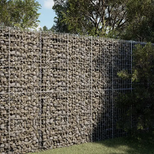 Gossi cos gabion cu capac, 100x50x200 cm, fier galvanizat