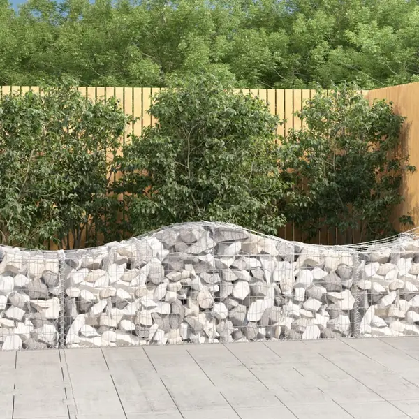 Gossi cosuri gabion arcuite 10 buc, 200x50x60/80 cm, fier galvanizat