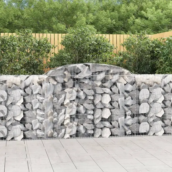 Gossi cosuri gabion arcuite 10 buc, 300x50x100/120cm, fier galvanizat