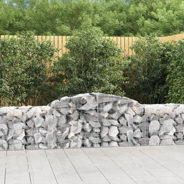 Gossi cosuri gabion arcuite 10 buc, 300x50x60/80 cm, fier galvanizat