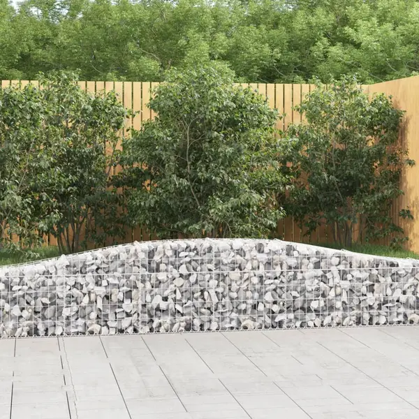Gossi cosuri gabion arcuite 10 buc, 400x30x40/60 cm, fier galvanizat