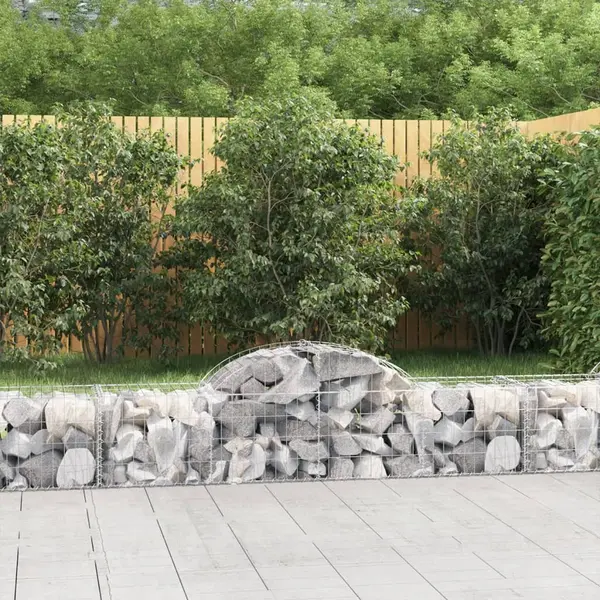 Gossi cosuri gabion arcuite 11 buc, 200x50x40/60 cm, fier galvanizat