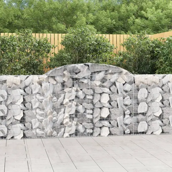 Gossi cosuri gabion arcuite 11 buc, 300x30x100/120 cm fier galvanizat