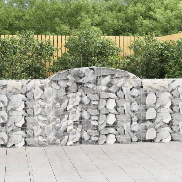 Gossi cosuri gabion arcuite 13 buc, 300x30x100/120 cm fier galvanizat