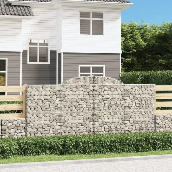 Gossi cosuri gabion arcuite 13 buc, 300x50x140/160cm, fier galvanizat