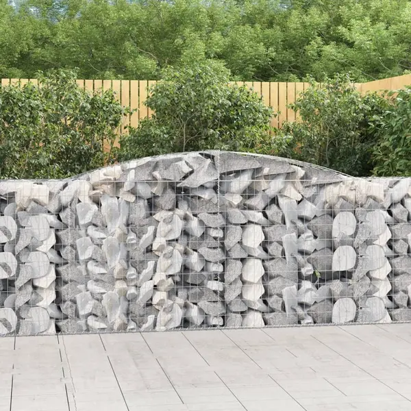 Gossi cosuri gabion arcuite 20 buc, 400x50x100/120 cm fier galvanizat