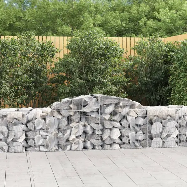 Gossi cosuri gabion arcuite 25 buc, 300x50x60/80 cm, fier galvanizat