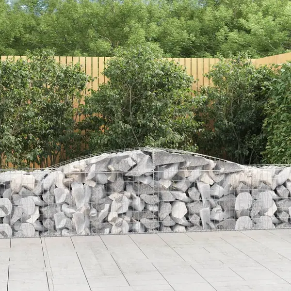 Gossi cosuri gabion arcuite 25 buc, 400x50x60/80 cm, fier galvanizat
