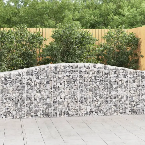 Gossi cosuri gabion arcuite 25 buc, 400x50x80/100 cm, fier galvanizat