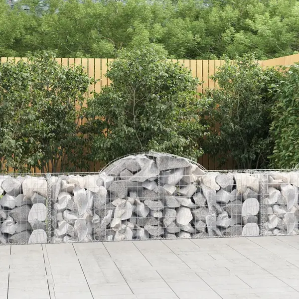 Gossi cosuri gabion arcuite 30 buc, 200x50x60/80 cm, fier galvanizat