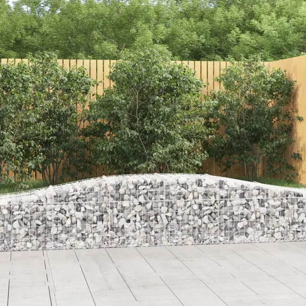 Gossi cosuri gabion arcuite 4 buc, 400x50x40/60 cm, fier galvanizat