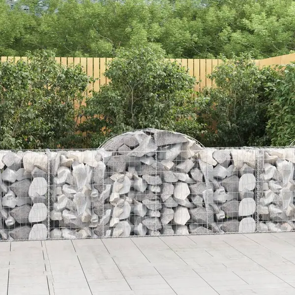 Gossi cosuri gabion arcuite 40 buc, 200x50x80/100 cm, fier galvanizat