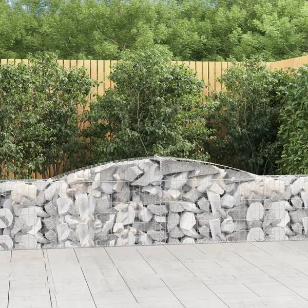Gossi cosuri gabion arcuite 5 buc, 400x30x60/80 cm, fier galvanizat