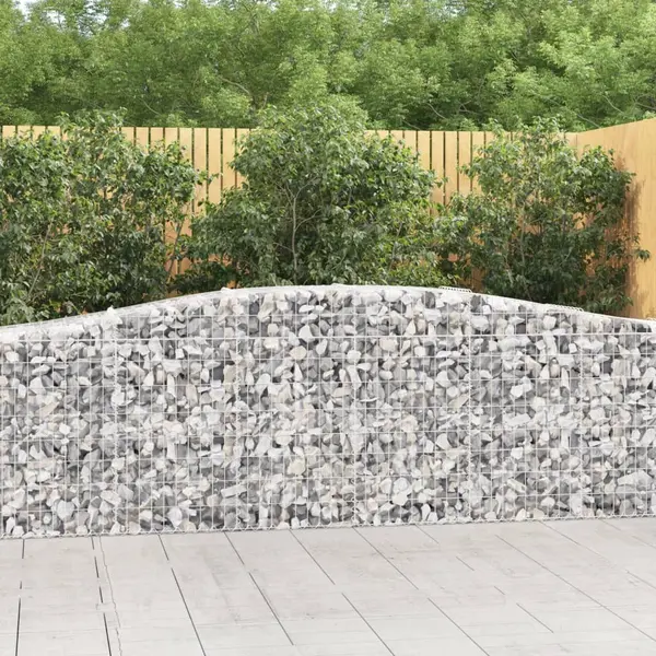 Gossi cosuri gabion arcuite 5 buc, 400x50x80/100 cm, fier galvanizat