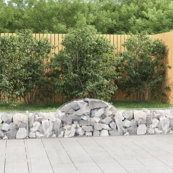 Gossi cosuri gabion arcuite 6 buc, 200x30x40/60 cm, fier galvanizat
