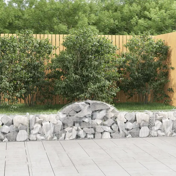 Gossi cosuri gabion arcuite 7 buc, 200x30x40/60 cm, fier galvanizat
