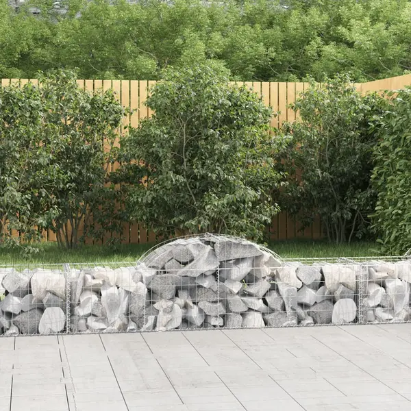 Gossi cosuri gabion arcuite 8 buc, 200x50x40/60 cm, fier galvanizat