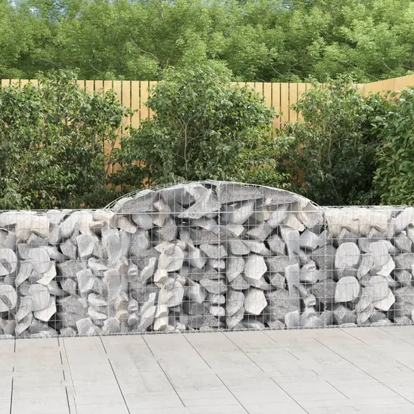 Gossi cosuri gabion arcuite 8 buc, 300x50x80/100 cm, fier galvanizat