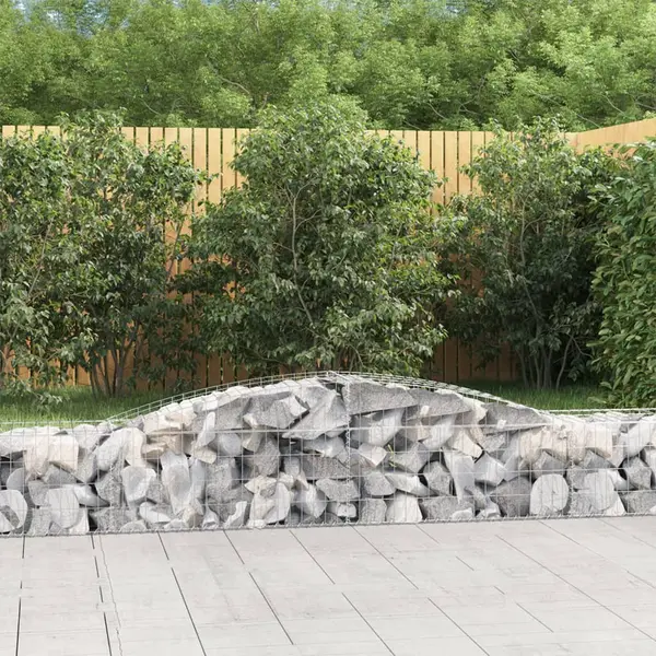 Gossi cosuri gabion arcuite 9 buc, 400x50x40/60 cm, fier galvanizat