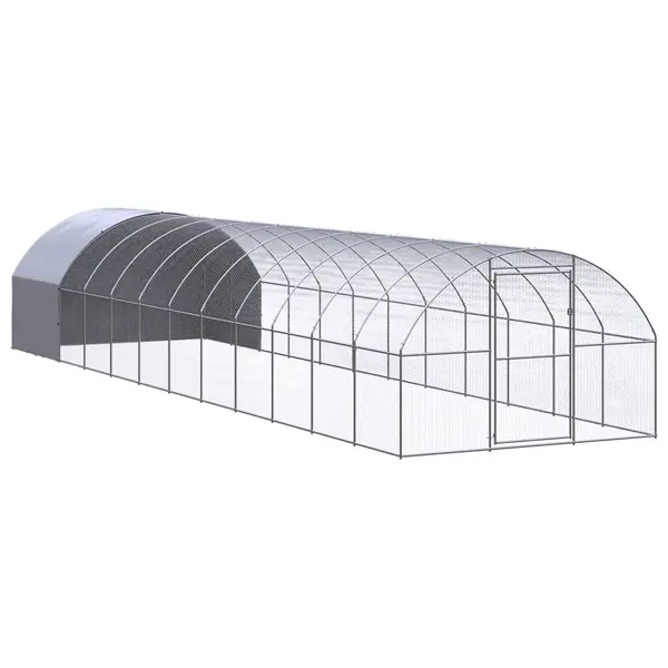 Gossi cotet de gaini pentru exterior, 3x12x2 m, otel zincat