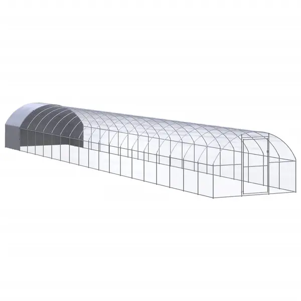 Gossi cotet de gaini pentru exterior, 3x20x2 m, otel zincat
