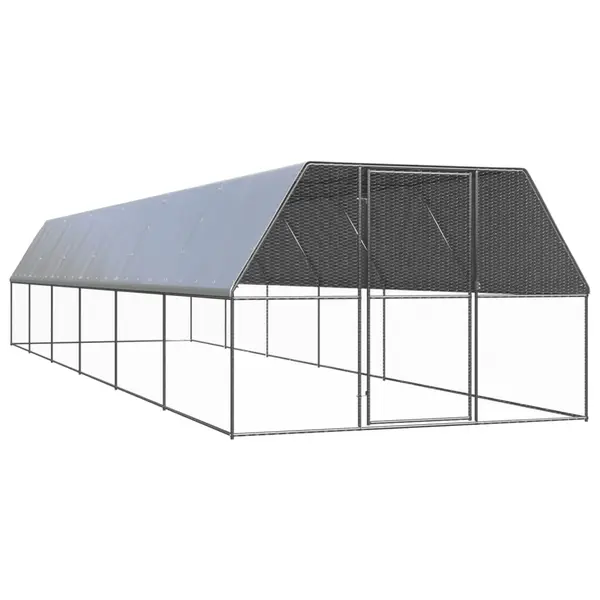Gossi cotet de pasari pentru exterior, 3x12x2 m, otel galvanizat