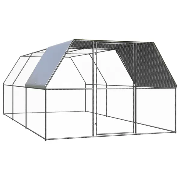 Gossi cotet de pasari pentru exterior, 3x6x2 m, otel zincat
