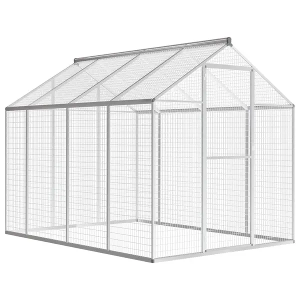 Gossi cotet pentru pasari de exterior, aluminiu, 178 x 242 x 192 cm