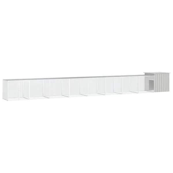 Gossi cotet pentru pasari, gri, 900x91x100 cm, otel galvanizat