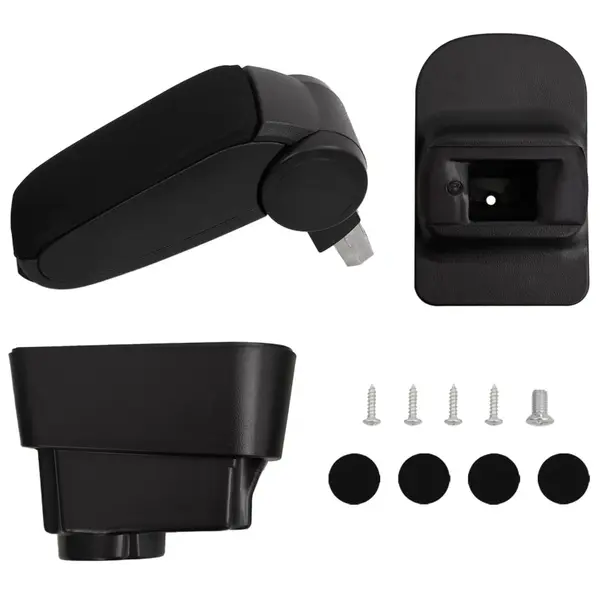 Gossi cotiera auto, negru, 11x35x(32-49) cm abs
