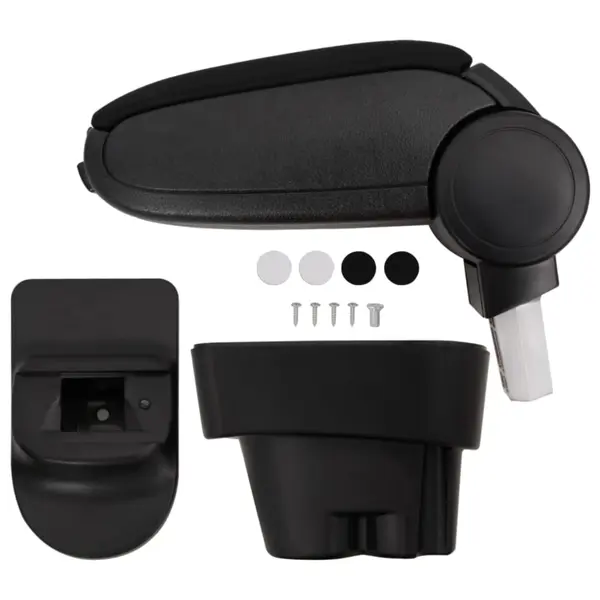 Gossi cotiera auto, negru, 12x36x(33,5-48) cm abs