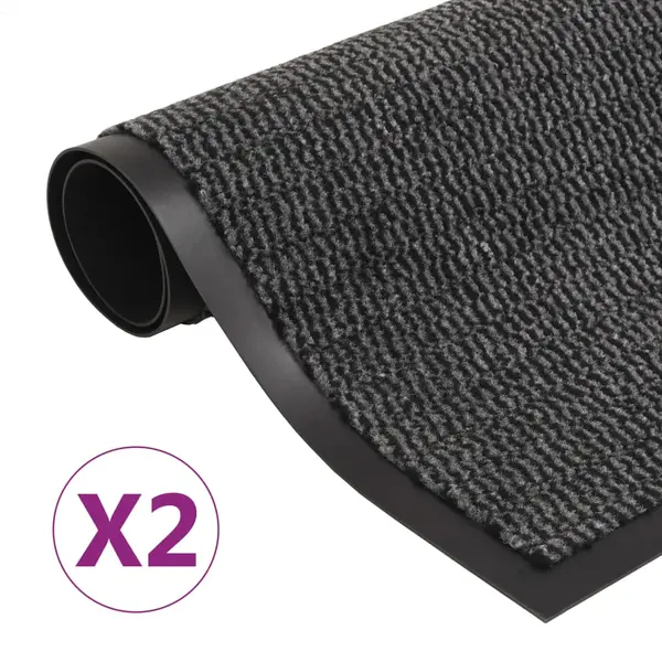 Gossi covoare usa anti-praf 2 buc. antracit 90x150 cm dreptunghiular