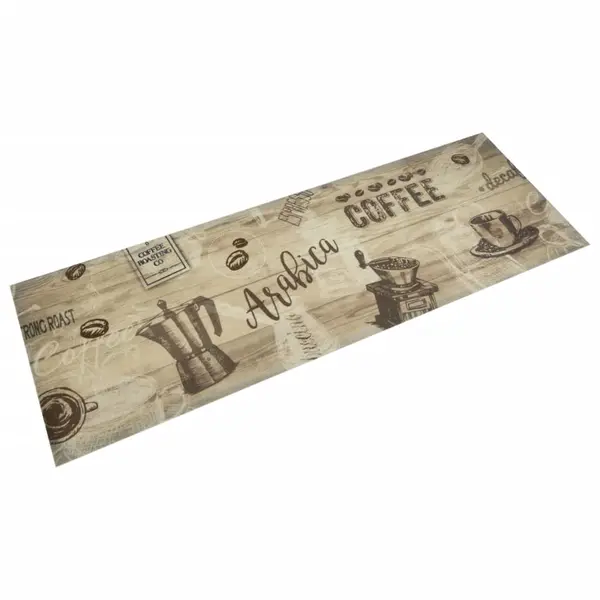 Gossi covor de bucatarie lavabil coffee, maro, 60x180 cm, catifea