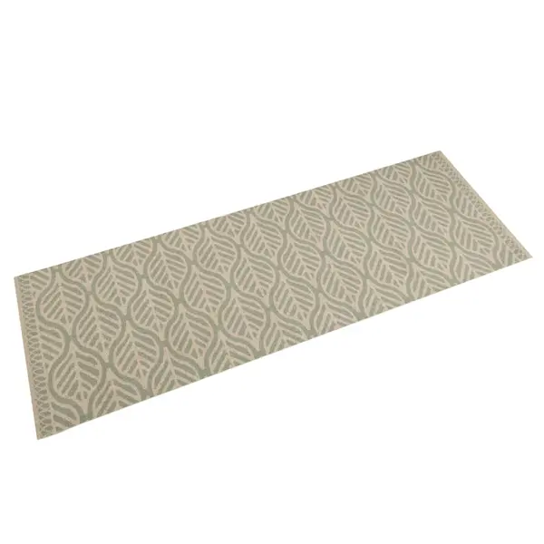 Gossi covor de bucatarie lavabil, model frunze, 60x180 cm, catifea