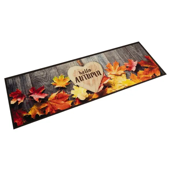 Gossi covor de bucatarie lavabil, model toamna, 60x180 cm, catifea