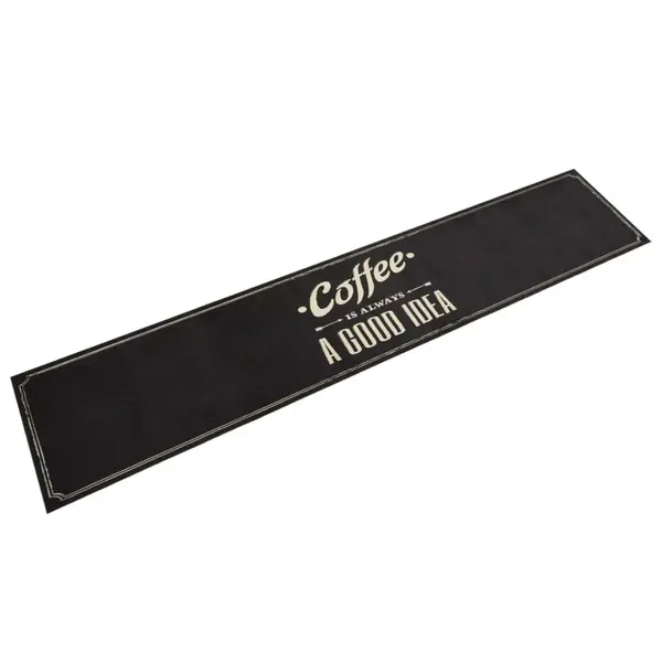 Gossi covor de bucatarie lavabil, text coffee, 60x300 cm, catifea