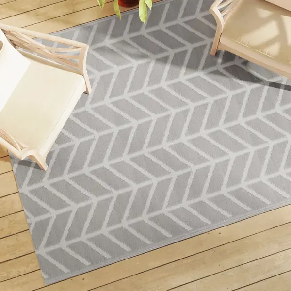 Gossi covor de exterior, gri, 160x230 cm, pp