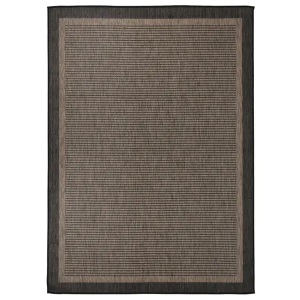 Gossi covor de exterior, maro inchis, 200x280 cm, tesatura plata