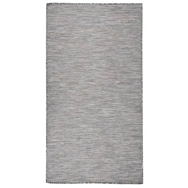 Gossi covor de exterior, maro şi albastru, 80x150 cm, tesatura plata