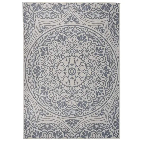 Gossi covor de exterior, model albastru, 120x170 cm, tesatura plata
