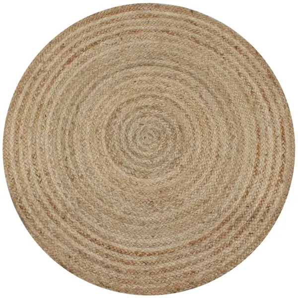 Gossi covor din iuta impletita, 120 cm, rotund