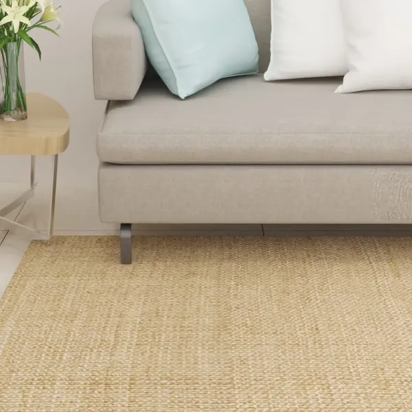 Gossi covor din sisal, natural, 100x100 cm