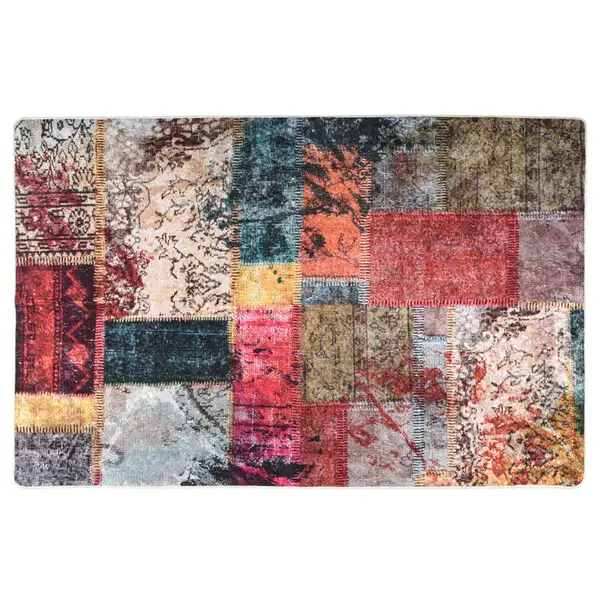 Gossi covor lavabil, mozaic multicolor, 80x150 cm, antiderapant