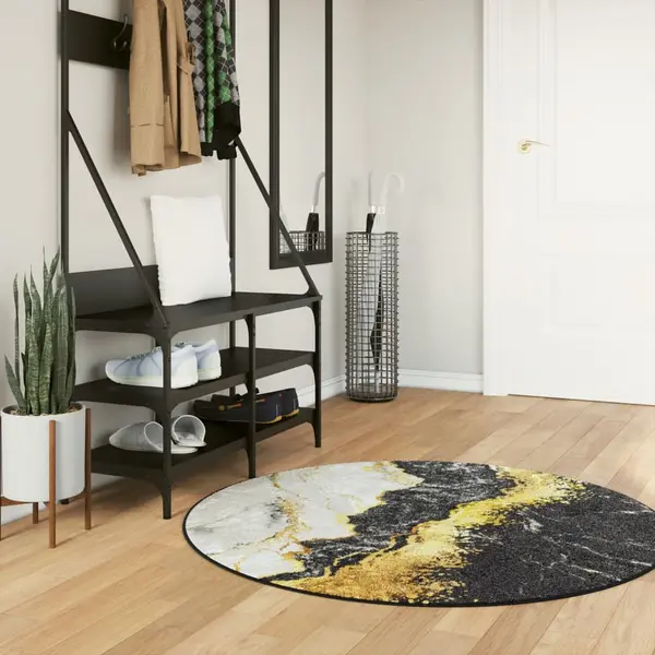 Gossi covor lavabil, multicolor, Ø 120 cm, anti-alunecare