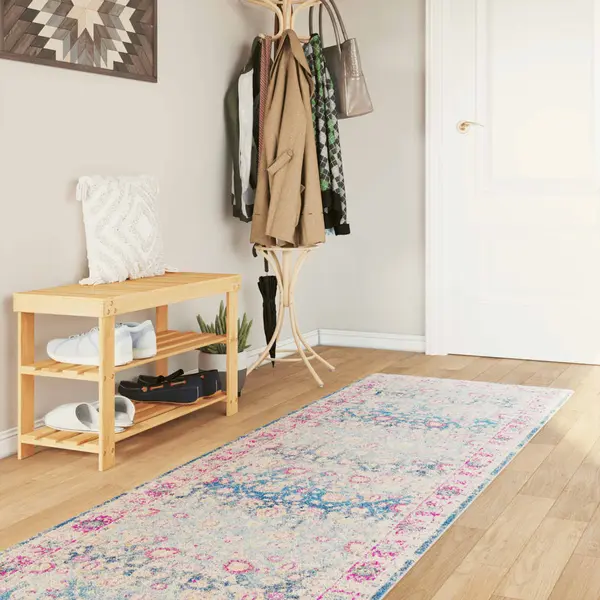 Gossi covor lavabil, multicolor, 80x300 cm, anti-alunecare